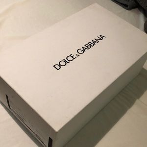 Dolce & Gabbana Black Leather Sneakers